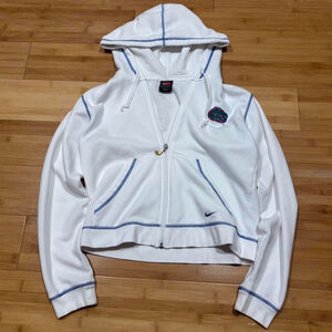 White vintage Nike Team Florida Gators zip up hoodie